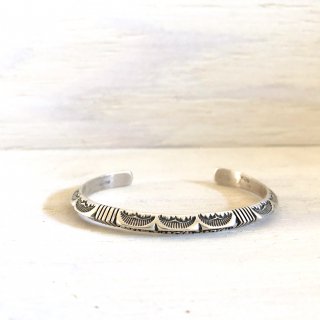 Kevin Ramone  Stamp worked triangle bangle