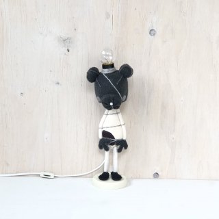 ' Togawa Doll '  Bear Lamp<br> (Standing)<br>Gray