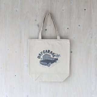 Kirarin x Bay Garage Tote bag<br>Mustang Logo<br>Msize Natural