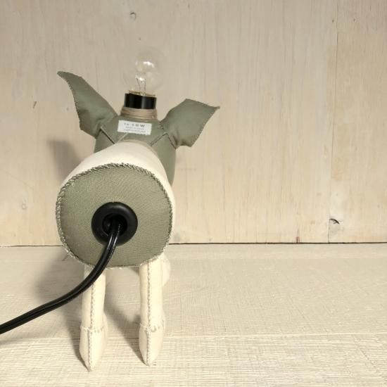 【希少】外川大作 togawa doll 壁掛け照明ベアー 人形 ぬいぐるみ作家 Togawa Doll Lamp Dog (Four Legged)Olive - BAY GARAGE - ベイ
