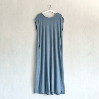 Bay Garage Navy Tag<br>Wave Pile Dress <br> Blue