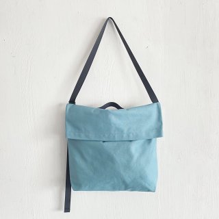 Bay Garage 「Navy Tag」 x NL Bag <br>Canvas Shoulder Bag<br>Turquoise