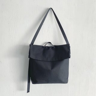 BAYGARAGE「Navy Tag x NL」<br>Canvas Shoulder Bag <br> Black