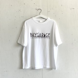 Bay Garage  T shirt<br>Vintage&Selected Logo<br>White