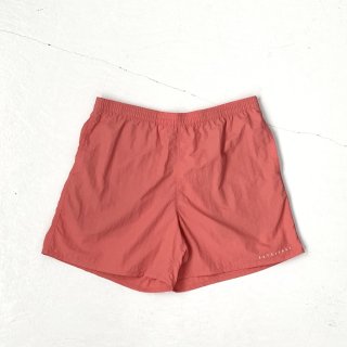 Bay Garage Nylon Shorts<br>Basic Logo<br>Coral