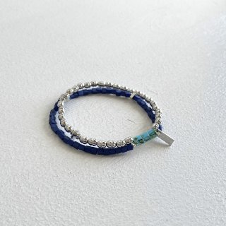 NL ニール “Osso” <br>Bracelet<br>Brass Beads & Glass Beads