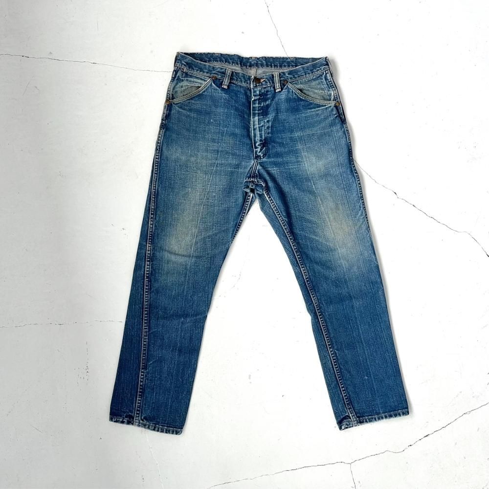 超希少 Wrangler ラングラー デニム パンツ 12mwz 60s 70s Wrangler 12MWZ (60's-70's)Slim Tapered Denim PantsIndigo