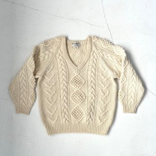 Seven Island Country Pullover Knit <br>Cable Knit<br>Off White
