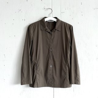 JIL SANDER Shirts Jaket<br>Open Collar JKT<br>Brown