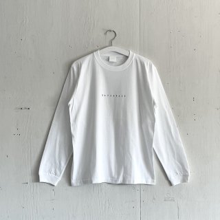 Bay Garage  Long Sleeve T Shirt<br>Basic Logo<br> White