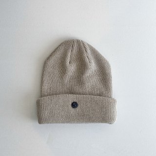 CPH CUFF KNIT CAP<br>STRAW YARN <br>Beige