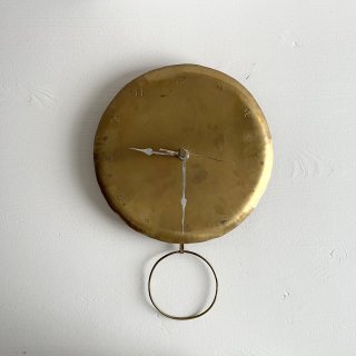 fleurgrance Wall Clock <br>Round Shape Large <br>Brass