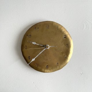 fleurgrance Wall Clock <br>Round Shape Small<br>Brass