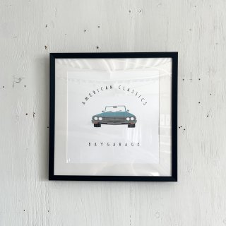 Bay Garage 12 inch Art<br>American Classics Chevrolet Malibu<br>Mist Blue