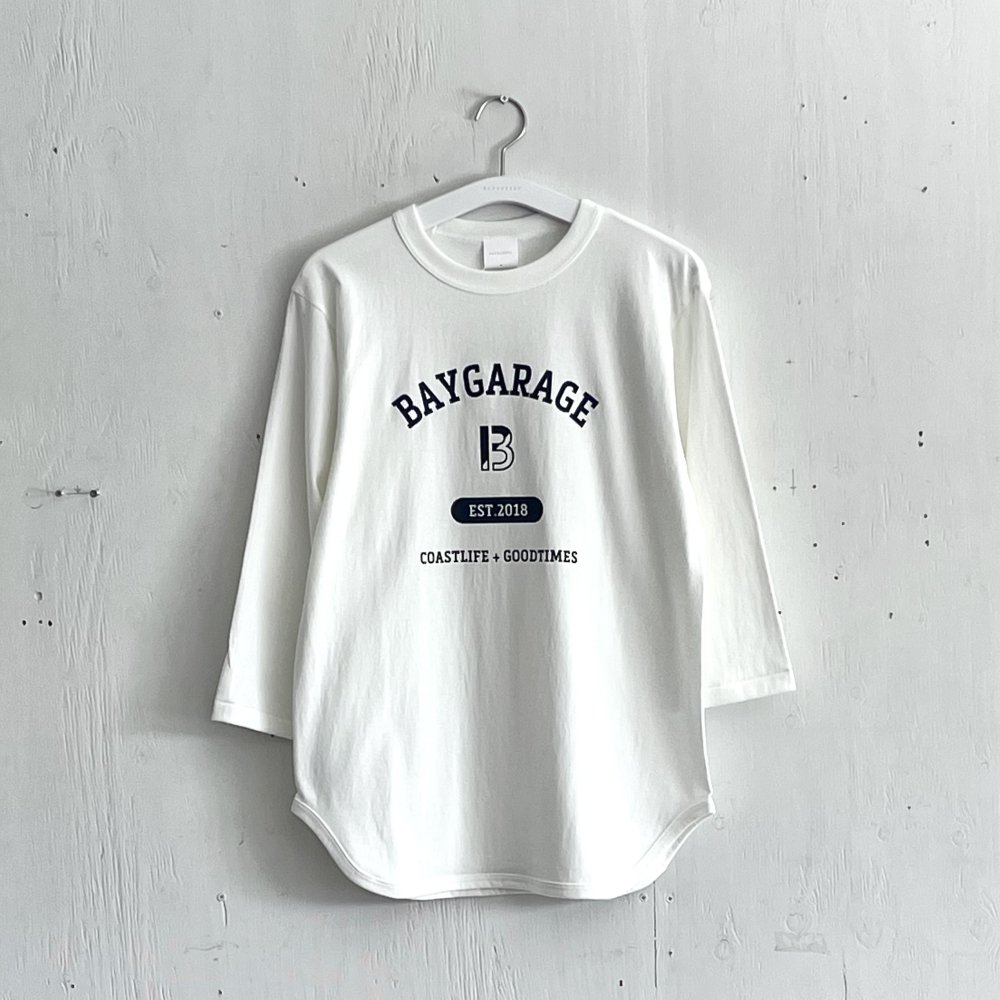 college logo カレッジロゴ入り 七分袖Tシャツ XL - シャツ