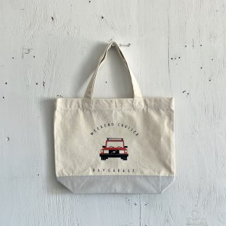 Bay Garage Canvas Mini Tote Bag<br>Weekend Cruiser Volvo 240<br>Classic Red
