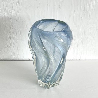 Glass Art Tall Vase<br>Marble