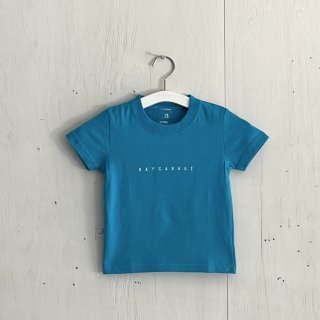 Bay Garage kids T Shirt<br>Basic Logo<br>Aqua