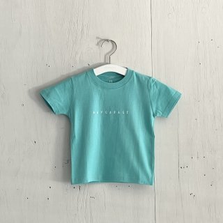 Bay Garage kids T Shirt<br>Basic Logo<br>Mint Blue