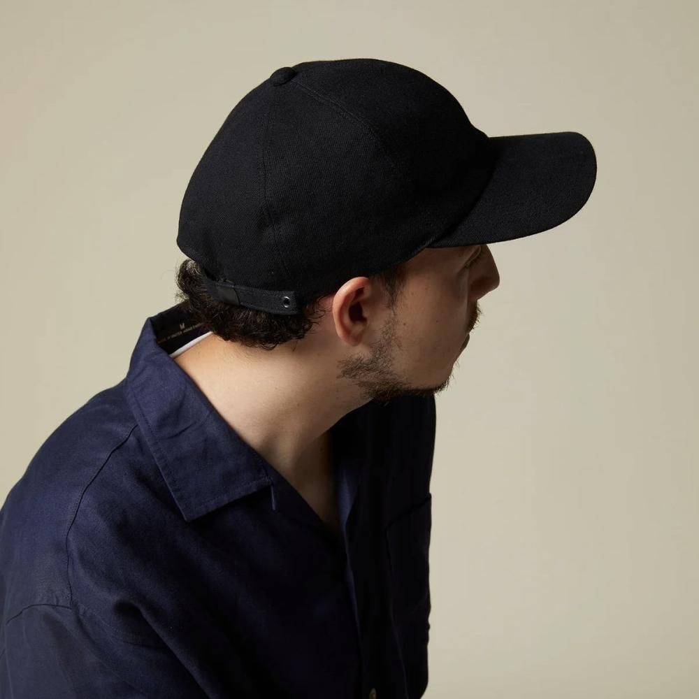 CPH 6 PANNEL CAP 黒 CPH 6 PANEL Cap | C&F GABARDINE Black - BAY GARAGE - ベイ