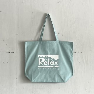 Bay Garage Tote Bag<br>RELAX Logo<br>Mint Green