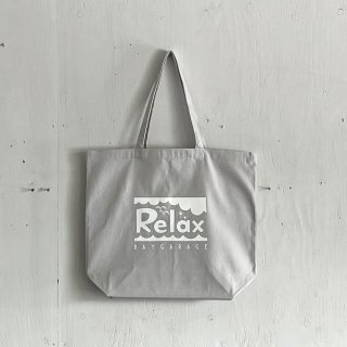 Bay Garage Tote Bag<br>RELAX Logo<br>Light Gray