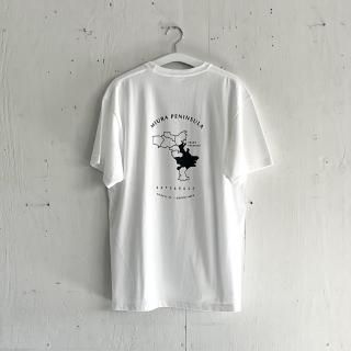 Bay Garage T Shirt<br>Miura Peninsula<br> White