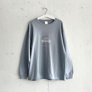 Bay Garage Long Sleeve T Shirt<br>Weekend Cruiser Chevelle Malibu<br>Acid Blue