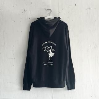 Bay Garage Pullover Hoodie<br>Miura Peninsula<br> Black