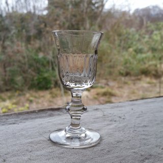 レトロガラスの高杯グラス