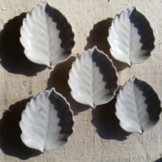 白磁 木の葉型豆皿／1枚