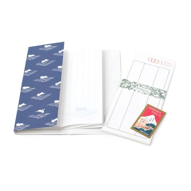 蛇腹便箋 跳びうさぎレターセット 榛原 - 書道用品、墨、墨液、紙、筆