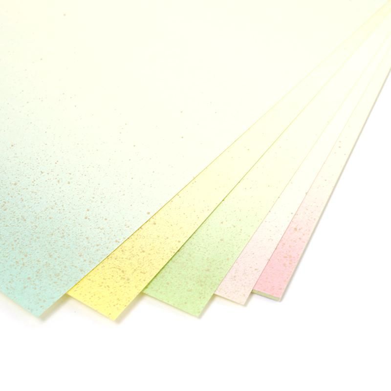 色紙練習帳 天地ぼかし砂子 10枚 - 書道用品、墨、墨液、紙、筆を卸