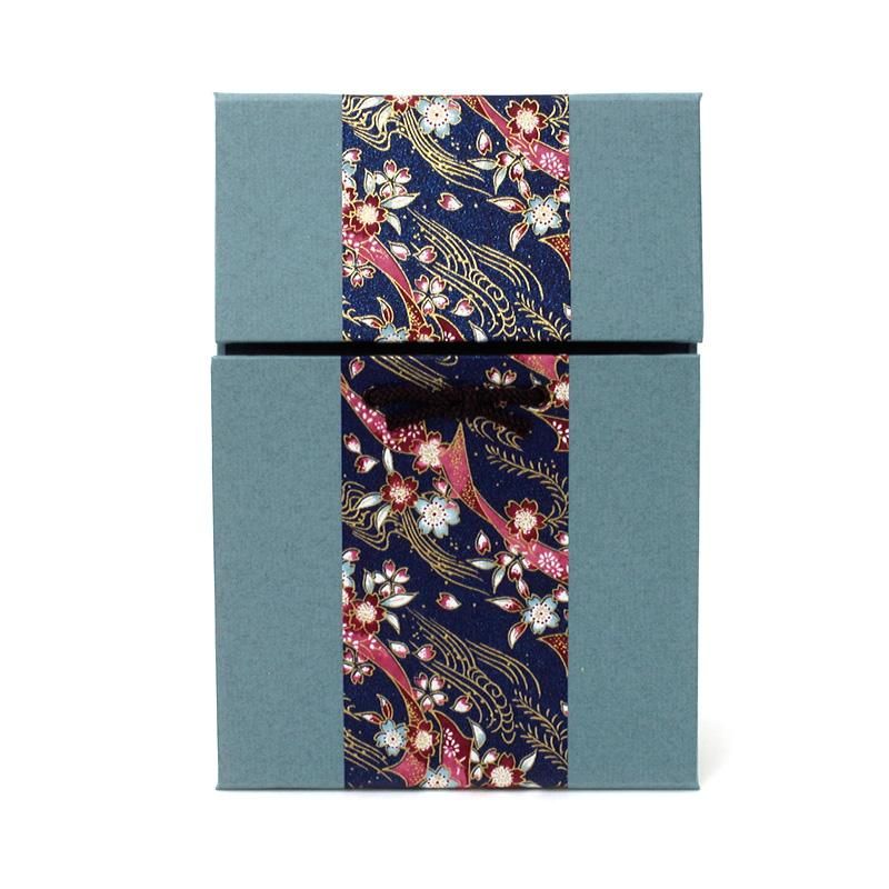 はがき飾り 友禅 華やぎブルー - 書道用品、墨、墨液、紙、筆を卸価格