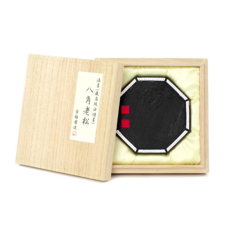 八角老松 8 0丁型 古梅園 書道用品 墨 墨液 紙 筆を卸価格でご提供 書道のことなら書遊online