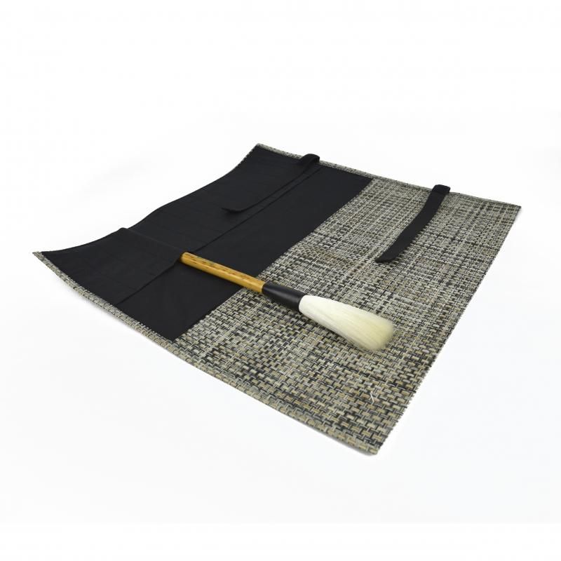 書道の大作用に重厚さを大切にした遊印をお作りします♪ ビニール筆巻 大 - 書道用品、墨、墨液、紙、筆を卸価格でご提供