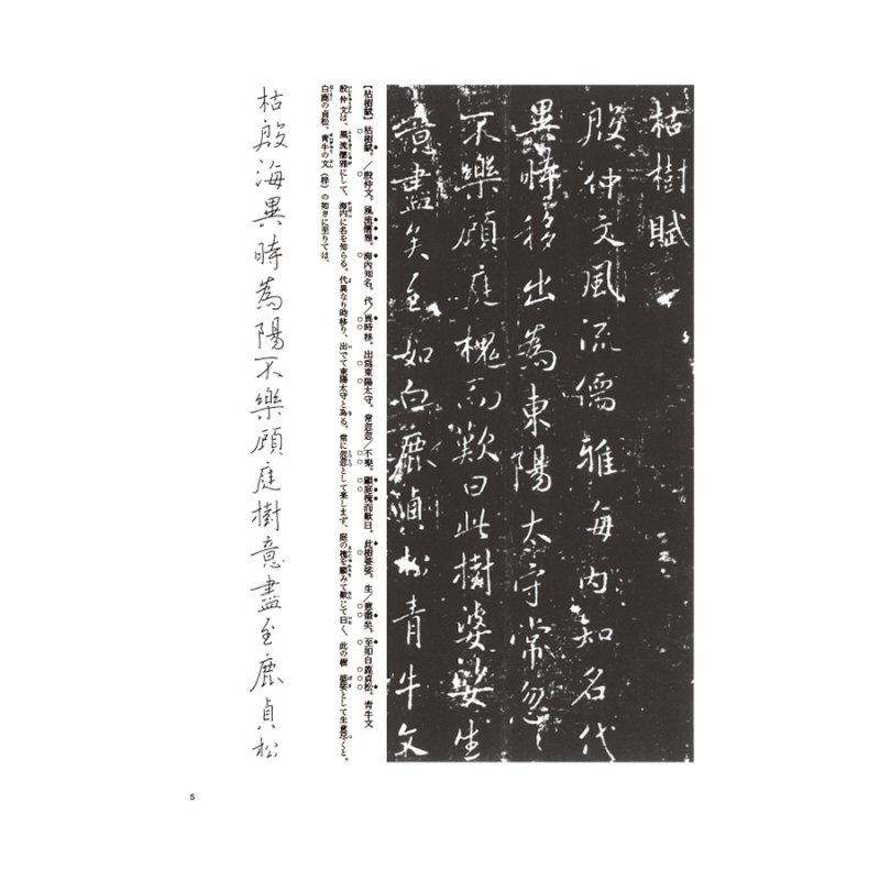 隋唐代の行書草書３ 枯樹賦・文皇哀冊(褚遂良)・夢奠帖(欧陽詢) - 書道