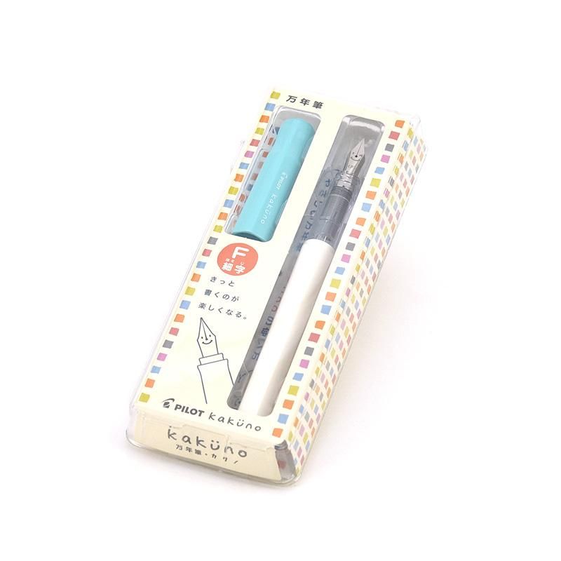 万年筆カクノ 細字 ソフトブルー - 書道用品、墨、墨液、紙、筆