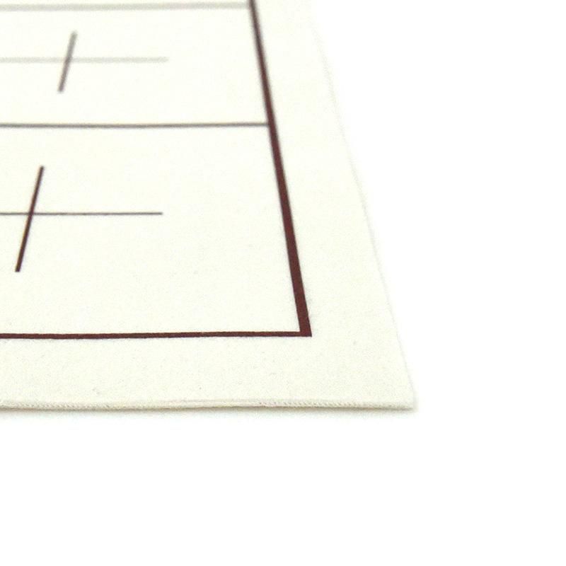 【売約済み】YOSHIKI 下敷き お買い得商品】下敷 半紙判 4×6罫線入 名前欄有 白 1mm厚 - 書道用品