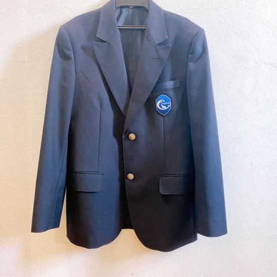 US657-2 (中古) 新潟県 分水高校 男子学生服 上下セット /指定品