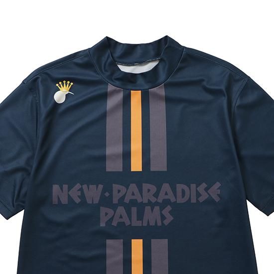 サイズ：S PALMS&amp;CO KIWI&amp;CO  半袖ポロシャツ  ネイビー系 [240101432790] ゴルフウェア メンズ ストスト PALMS&CO KIWI&CO 半袖ポロシャツ ネイビー系 サイズ：S ランク
