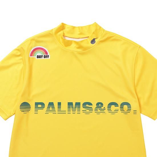 coco 未使用品 パームス＆コー Palms＆co. メンズ 半袖ポロシャツ M 黄系  イエロー ヤシの葉柄 総柄 KIWI&CO.ポロ（MEN) - Palms&co.（パームスアンドコー） online