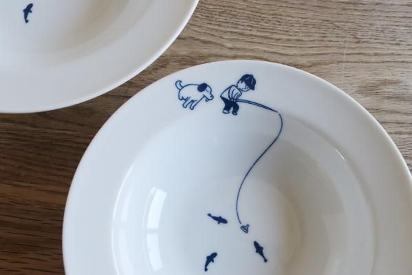 みんなの池 釣り リム深皿 - 雑貨屋 青空社 onlineshop