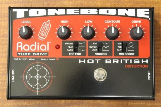 値下げTONEBONE HOTBRITISH DISTORTION エフェクター Hot British - Radial Engineering