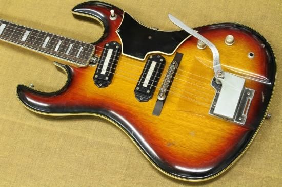 Teisco YG-6エレキギター 相場不明 ケース付き ビンテージ品