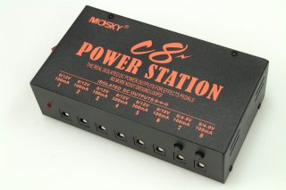 【new】MOSKY AUDIO BLACK PEDAL ISOLATED POWER SUPPLY C8 POWER