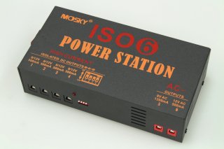 【new】MOSKY AUDIO BLACK PEDAL ISOLATED POWER SUPPLY ISO-6 POWER