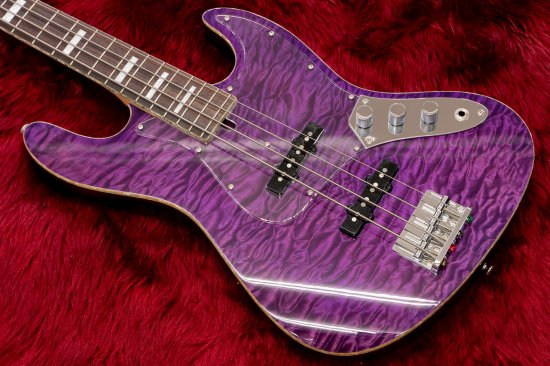 used】Bacchus B-Custom QM Purple Mod Fender C/S PU #G05336 3.96kg