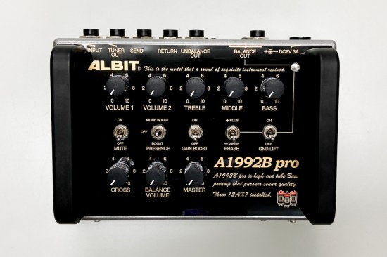 new】ALBIT A1992B pro ベース兼用プリアンプ/DI【送料無料】 - Geek