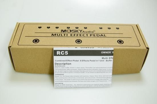 ギター mosky audio rc5 MOSKY audio RC5 6-in-1 Guitar Multi Effects Pedal Reverb